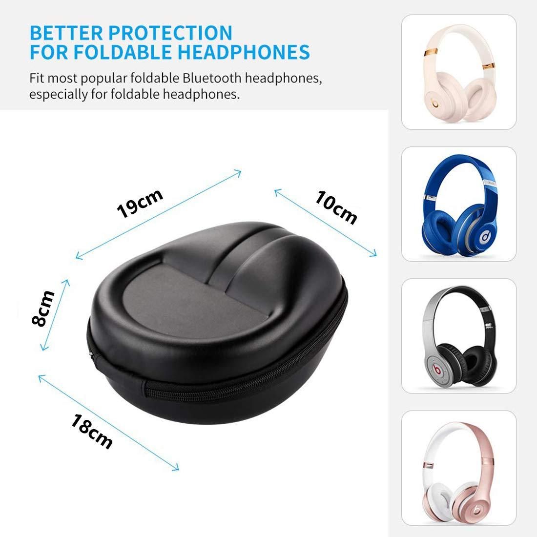 Headphone Carrying Case for Universal Oversized (Black)
